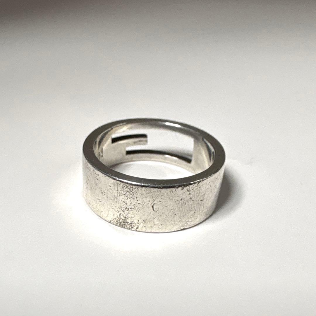 GUCCI グッチ リング 18号 SV925 ブランデッドG