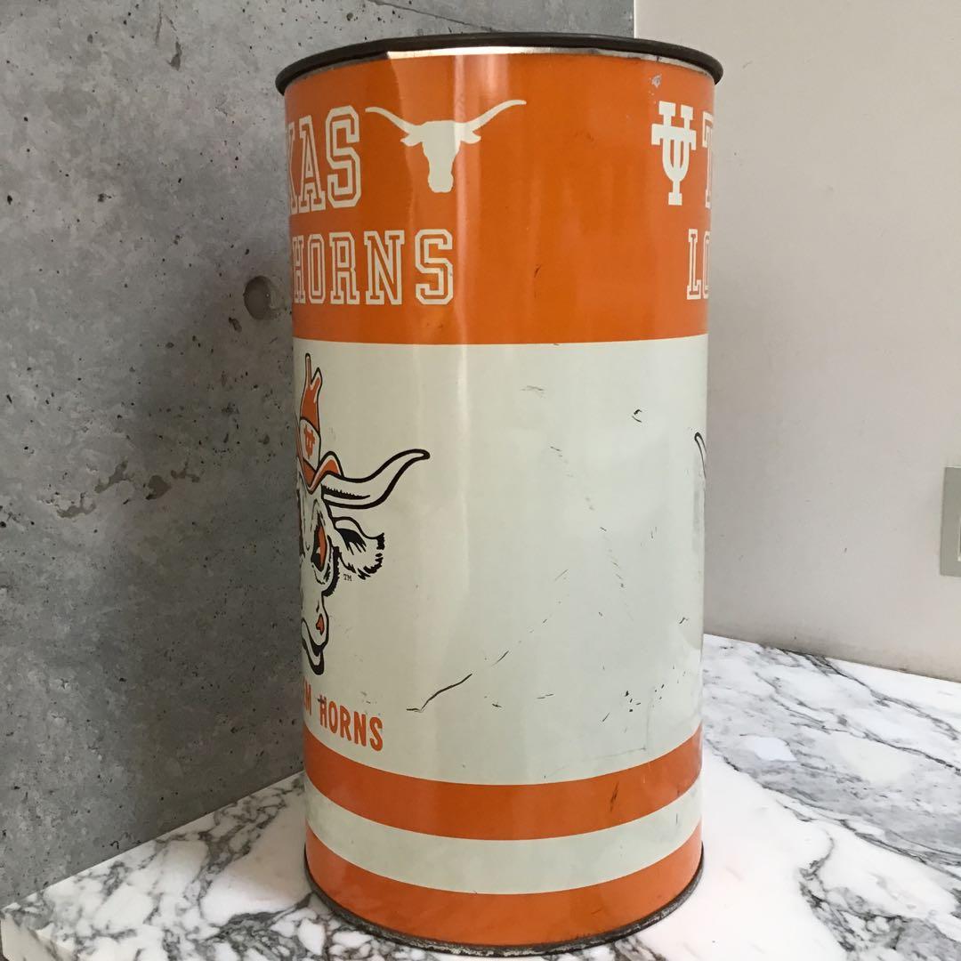 アメフト ビンテージ ブリキ缶 テキサス・ロングホーンズ・フットボール