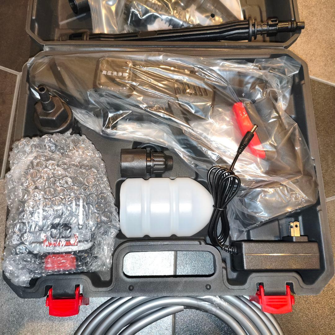新品　人気　早いもの勝ち　残り１点　高圧洗浄機　コードレス　充電式　洗車