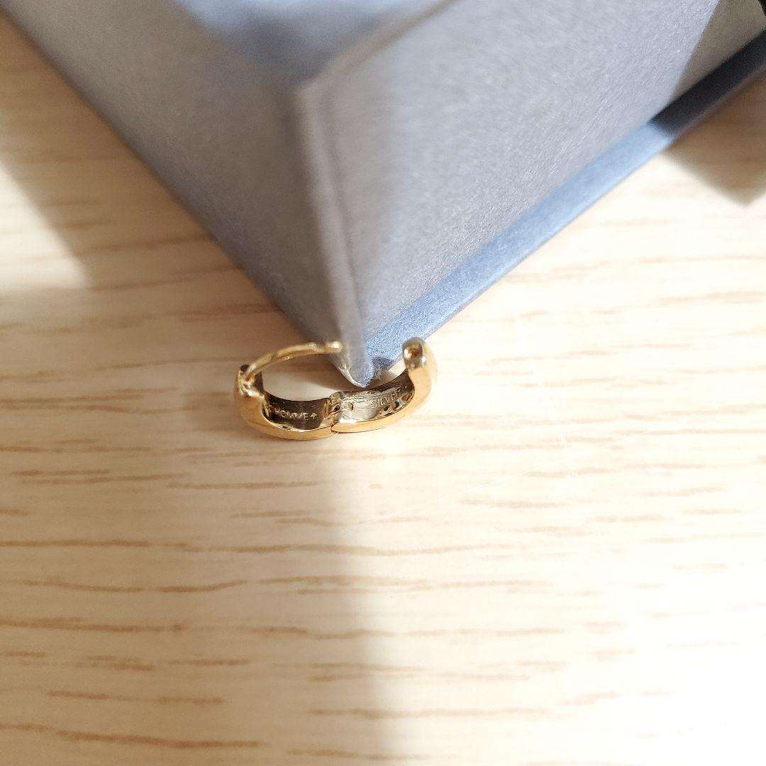 【4℃ HOMME+】片耳用ピアス(カラー：ゴールド)