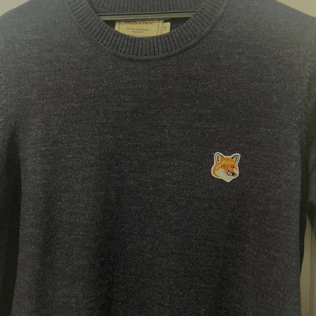 メゾンキツネ ニット　インディゴ　XS