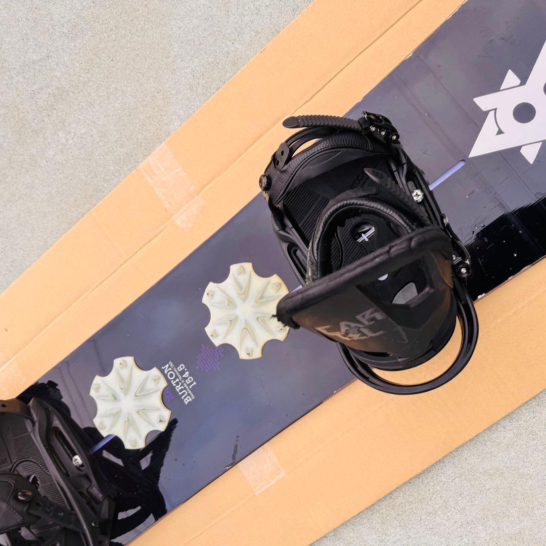 スノーボード BURTON セット X8V EST 154.5 カーテル