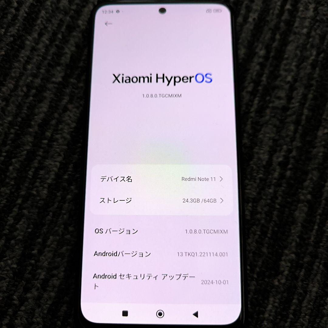 ①[美品]Xiaomi Redmi Note 11 本体