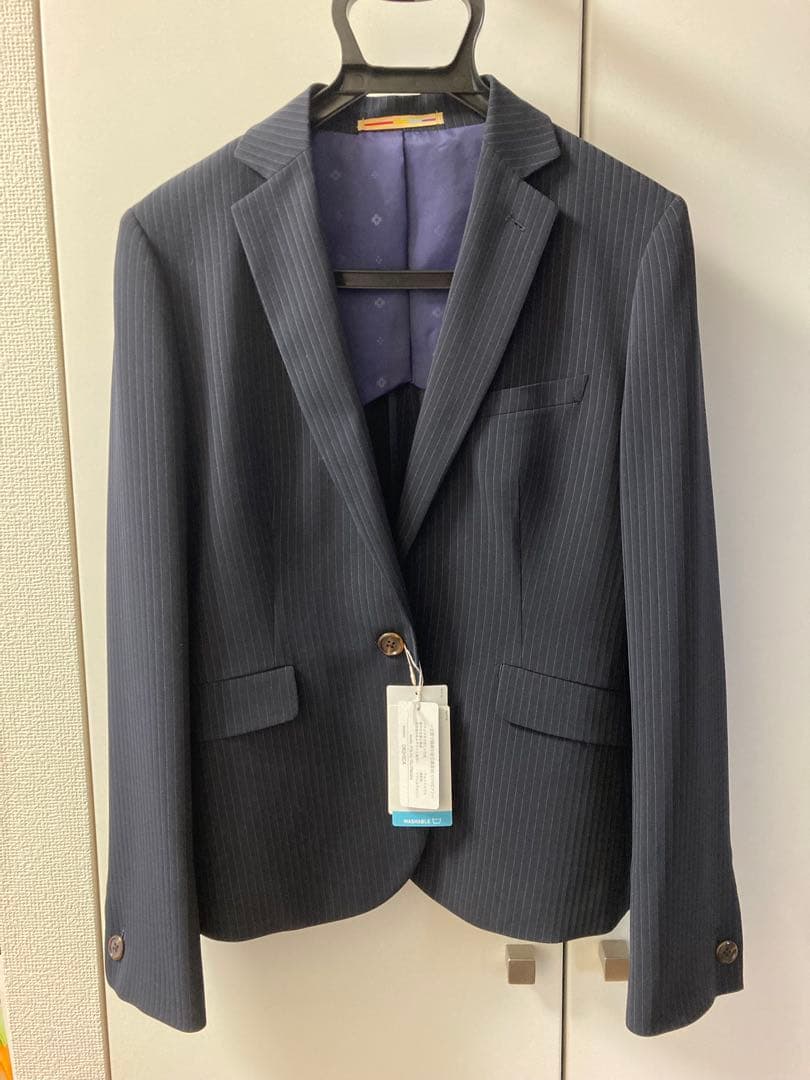 【新品】ORIHIKA 7号　セットアップスーツ　WASHABLE ネイビー