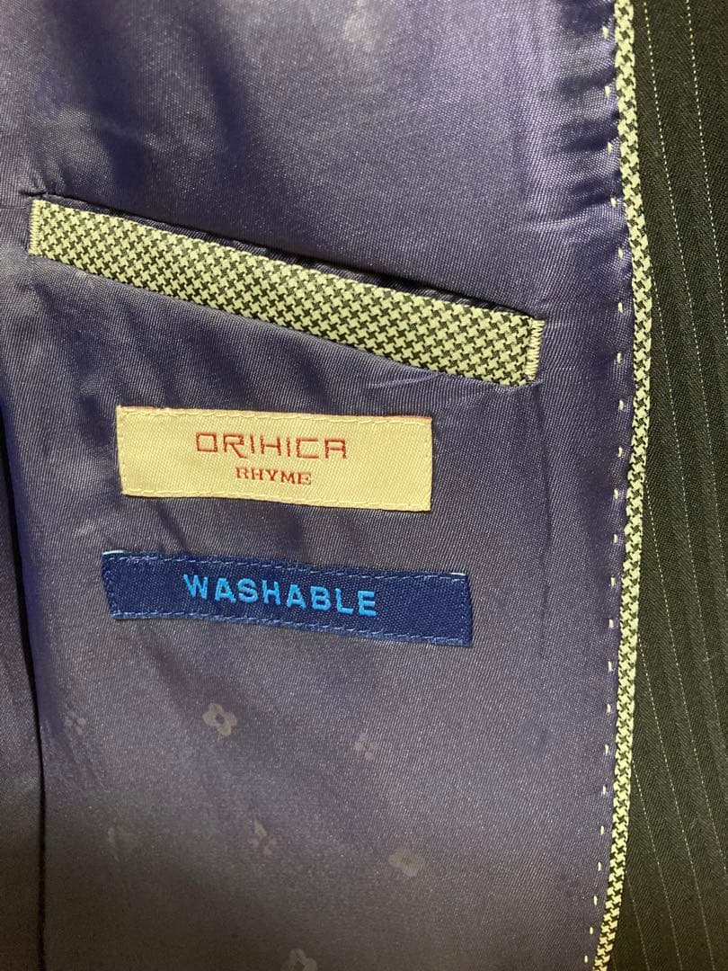 【新品】ORIHIKA 7号　セットアップスーツ　WASHABLE ネイビー