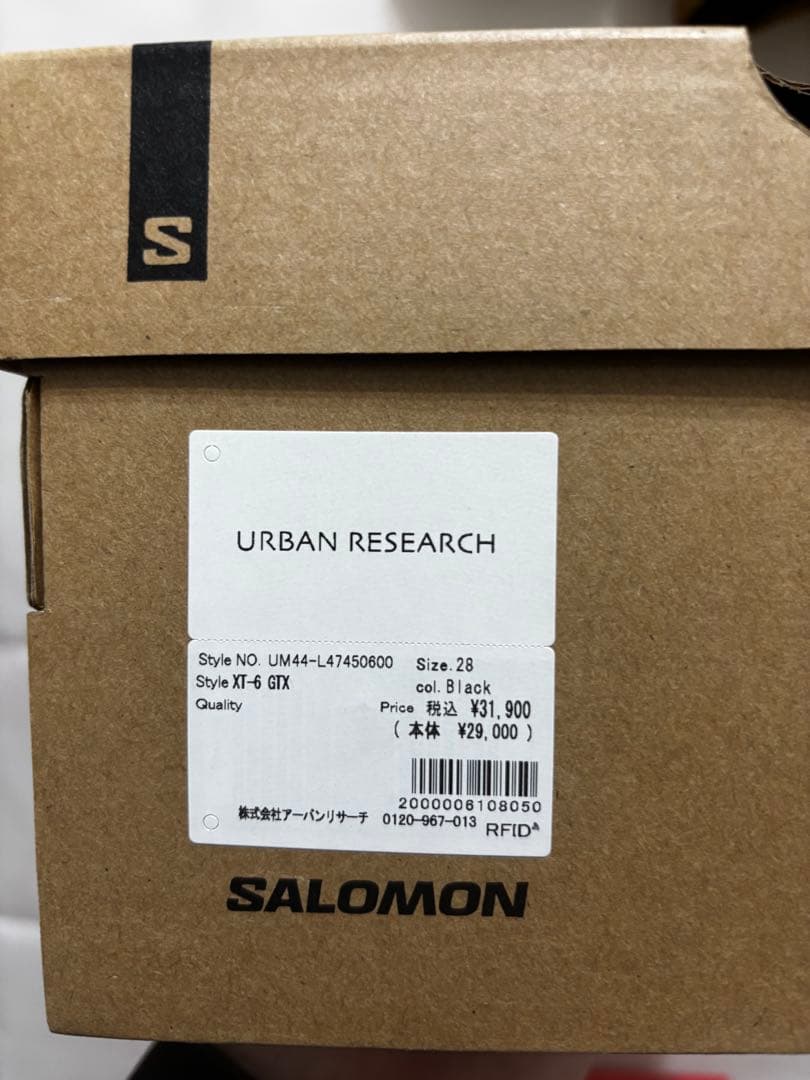 極美品☆SALOMON xt-6 gtx 28cm サロモン　ゴアテックス