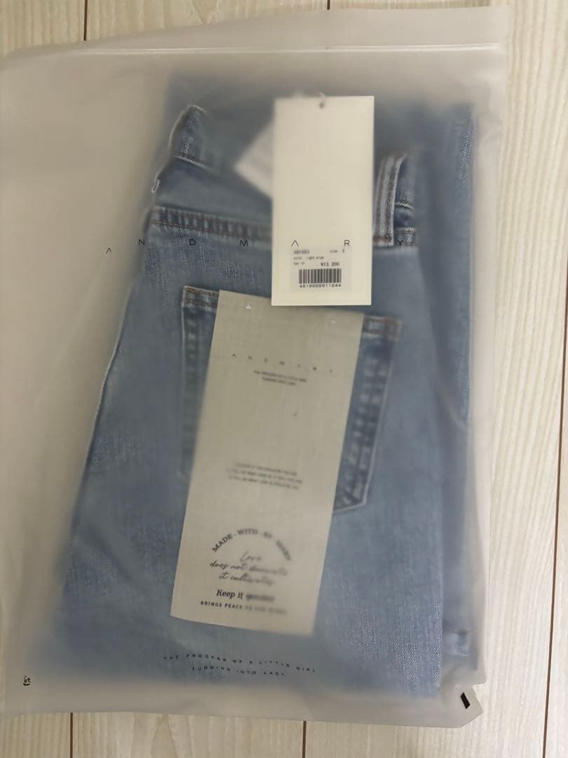 パンツ andmary Mary logo flare denim AM1663