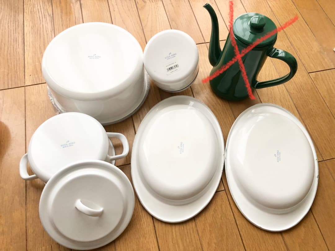 野田琺瑯　5点セット