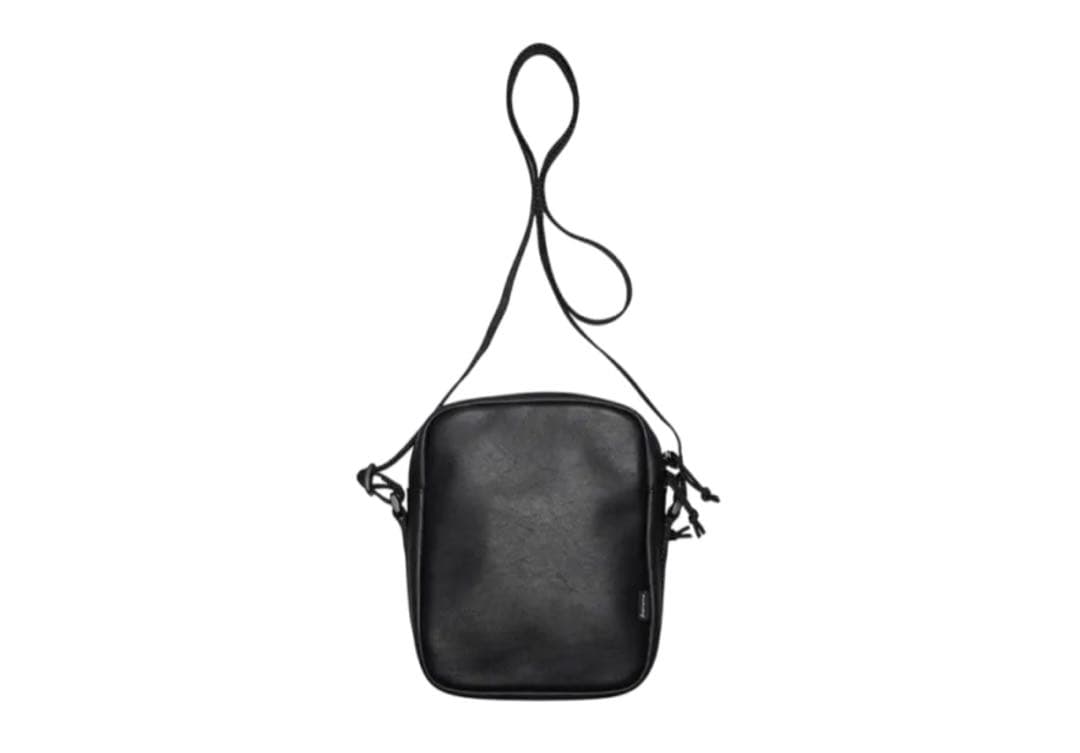 バッグ Supreme Leather Shoulder Bag Black 24FW