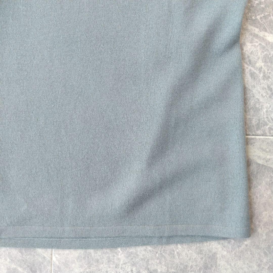 033 ヨーガンレール カシミヤ100% ハイネックニット セーター グリーン