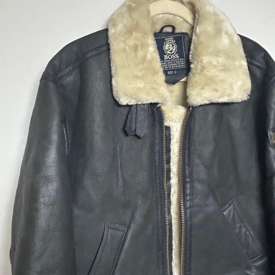 2000年　サントリー　ボスジャン　B-3 カウレザージャケット　牛革