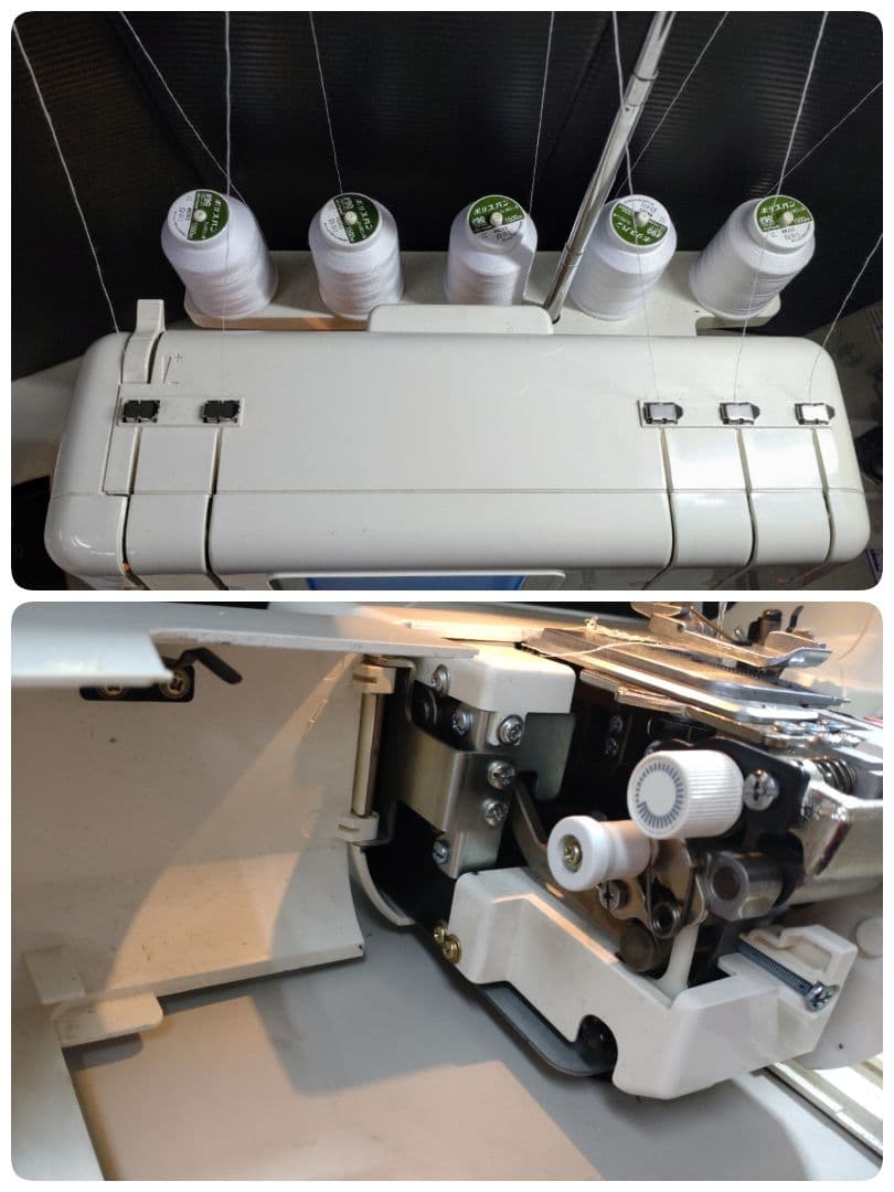 稀少！試縫い済み！　５本オーバーロック　マイロックコンピューター270A