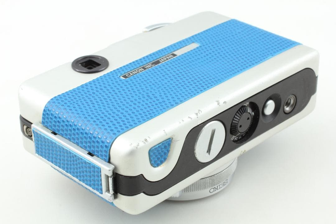 【整備済　美品】ブルー Canon Demi EE17　ハーフカメラ　露出計OK