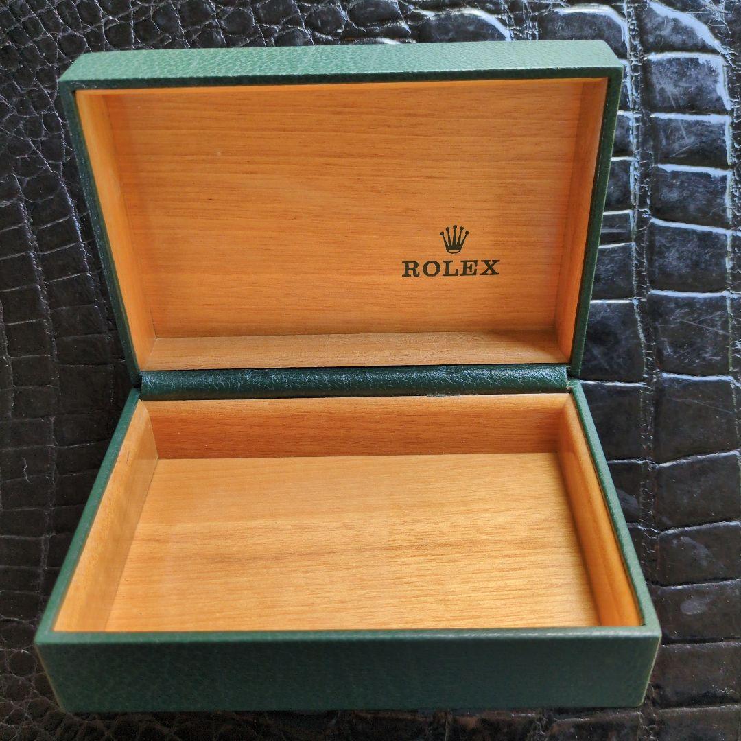 ROLEX 緑色レザー小物入れ