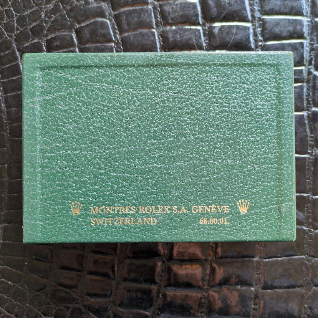 ROLEX 緑色レザー小物入れ
