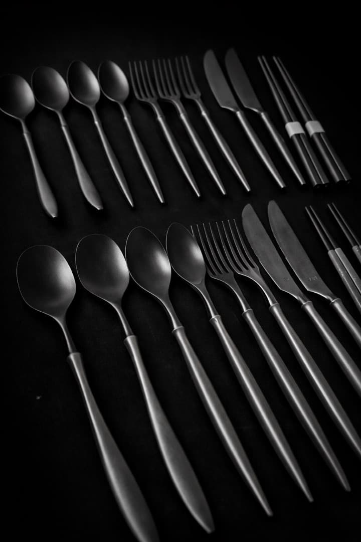 ARAS エイラス カトラリー 20点セット （ブラック）