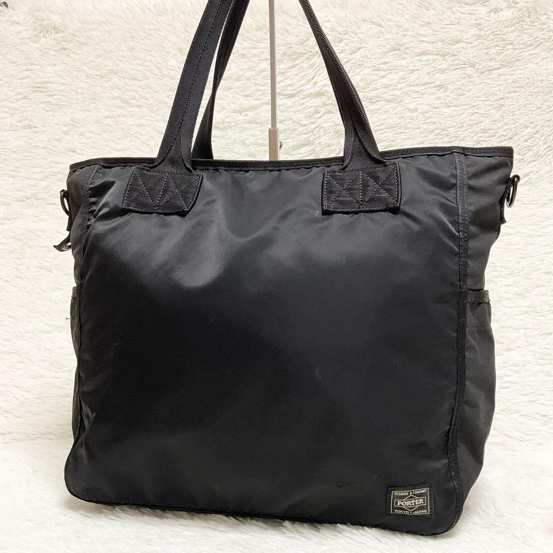 希少✨PORTER トートバッグ 黒 FRAME A4収納