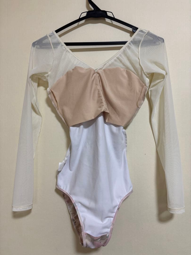 stina 花柄バレエレオタード 長袖 L