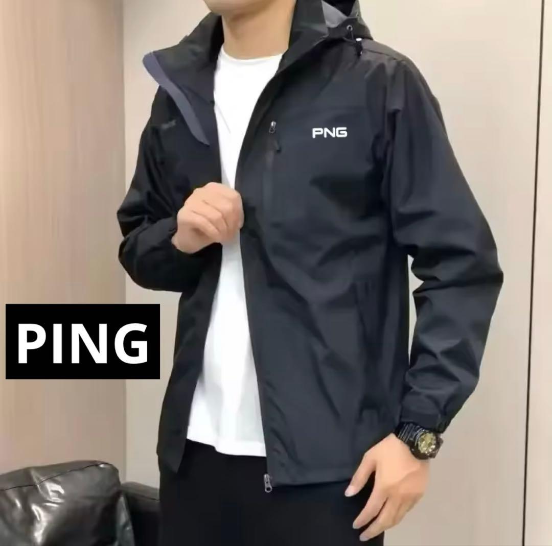 PING ピン 防風ジャケット　レインジャケットマウンテンパーカー　 Lサイズ