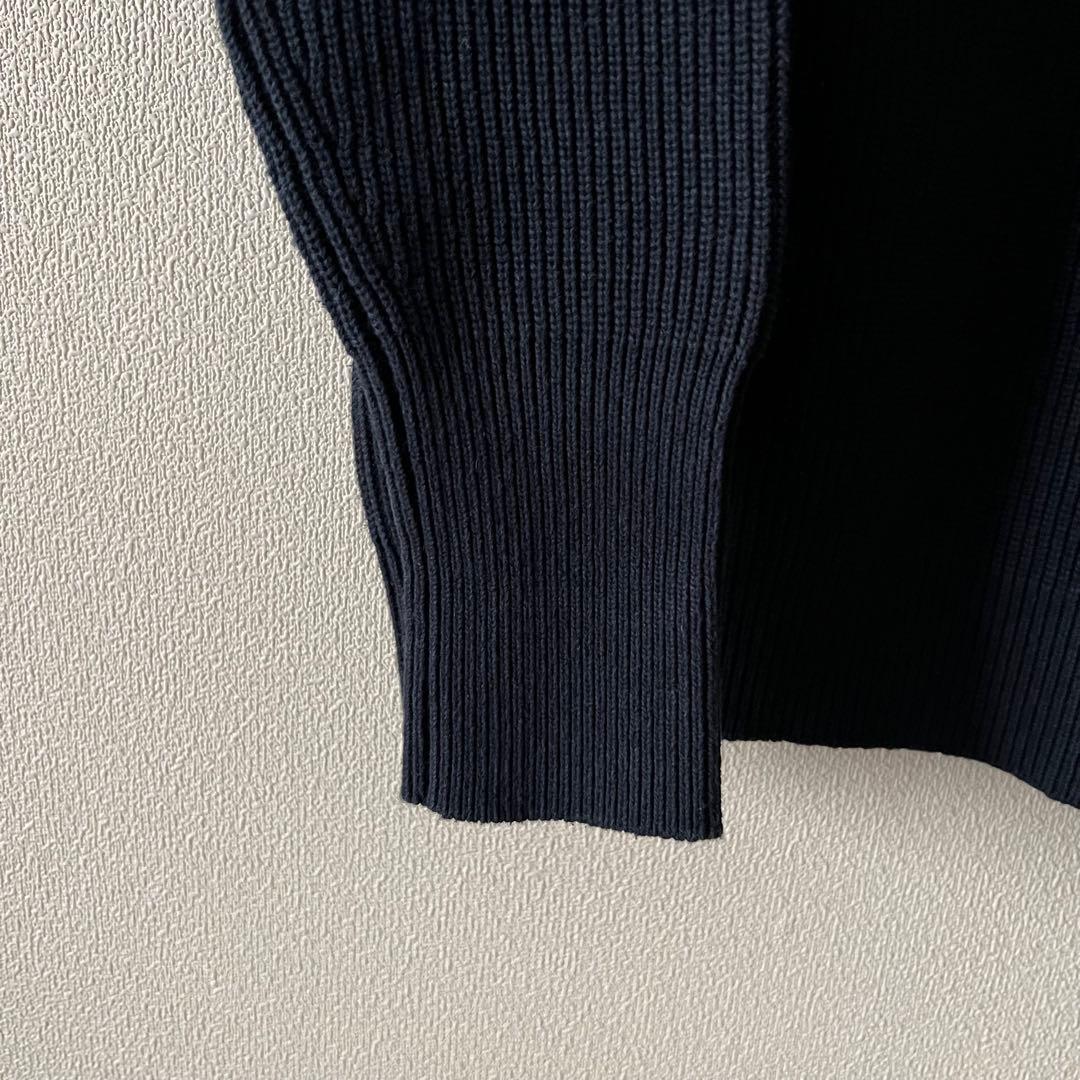 ジルサンダー ハイネック 長袖ニット ネイビー 30 XS相当 イタリア製