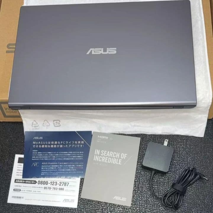 ASUS　ノートPC　X515JA-BQ4129WS　グレー　美品　エイスース