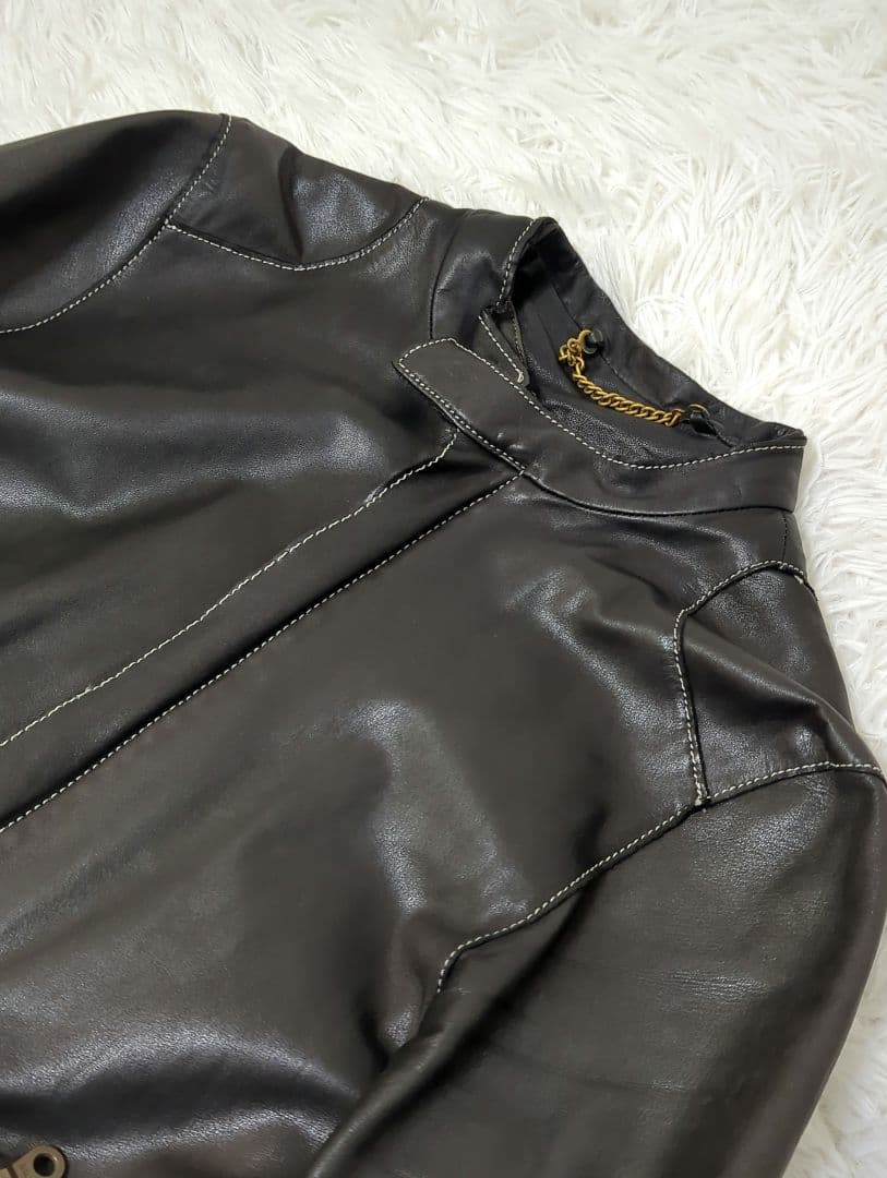 半額　sisii カウレザー シングルライダース M 牛革 日本製レディース