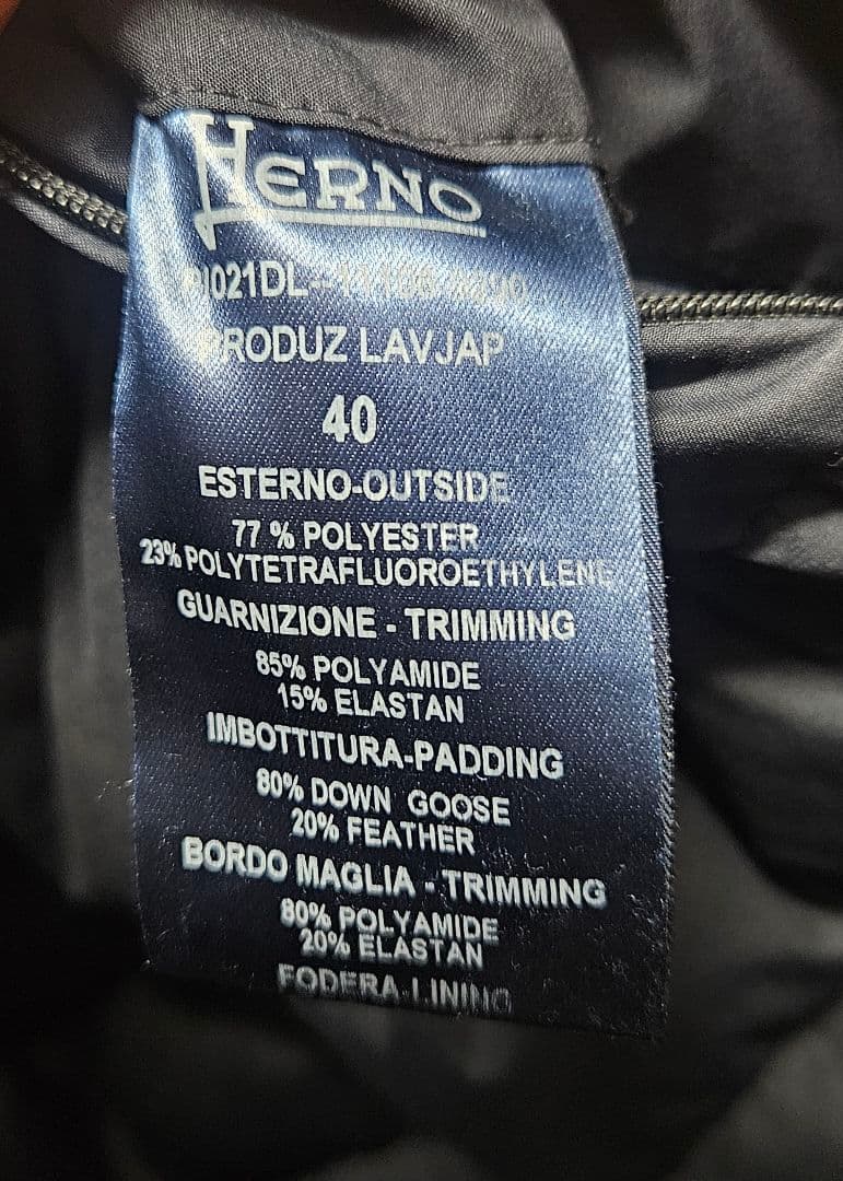 ヘルノ　HERNO　ラミナー　LAMINAR ダウンジャケット　40