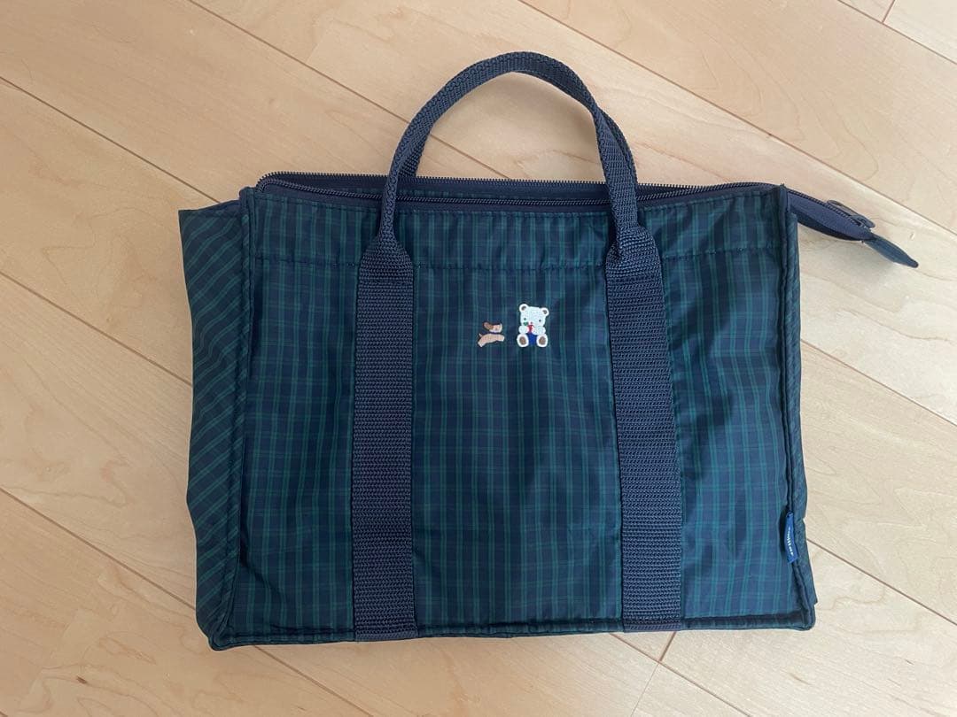 familiar　ファミリア　ブラックウォッチトートバッグ