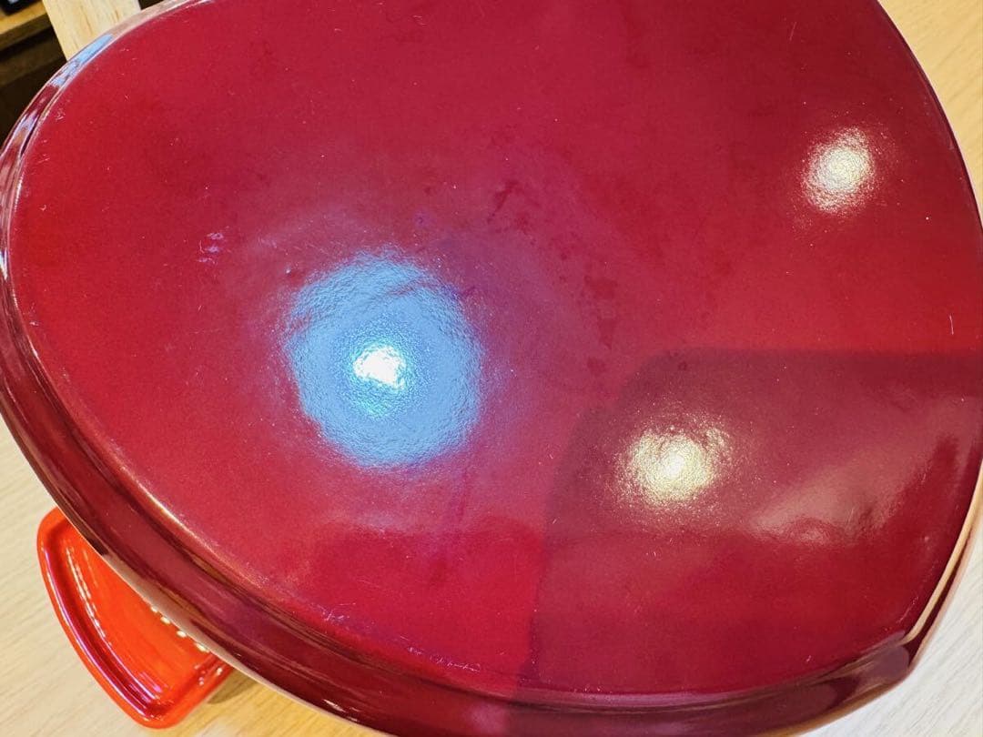 A8002【ルクルーゼ】ココット ダムール 両手鍋 20cm チェリーレッド