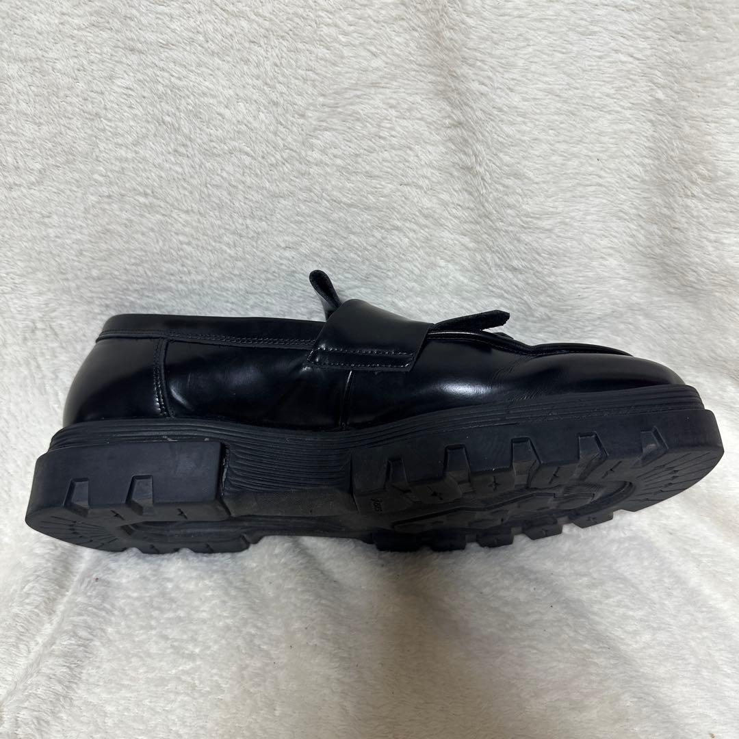 アシックス　ランウォーク　ローファー　24cm　フリンジ　レディース　EE 黒