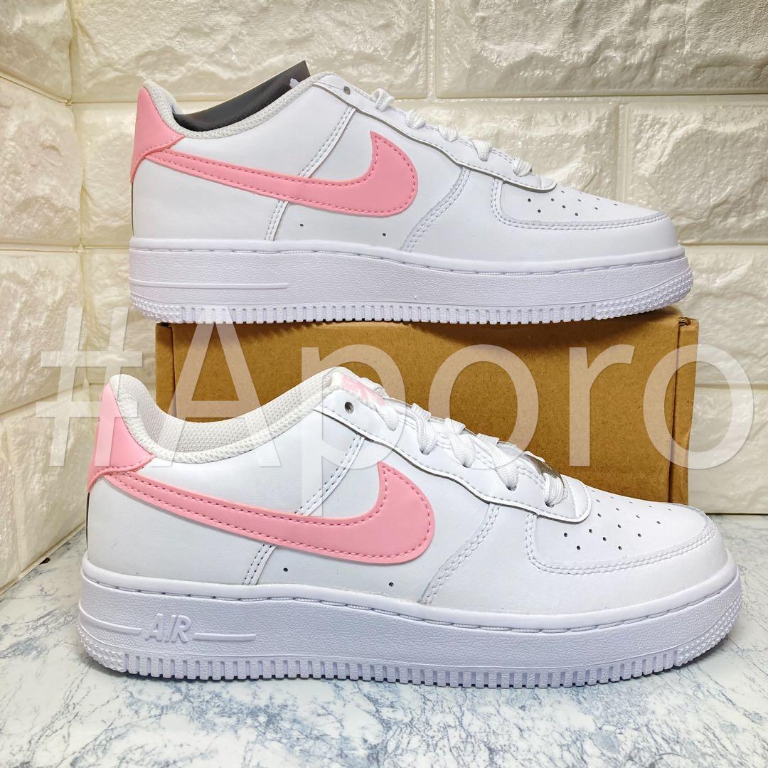 NIKE ナイキ AIR FORCE 1 エアフォース1 ピンク ホワイト 24