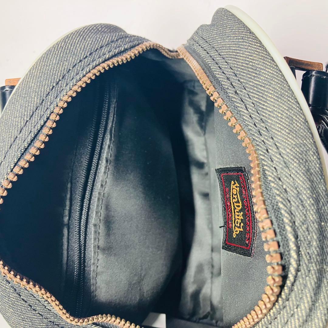 美品　Von Dutchボンダッチキャバス生地　ハンドバッグ　ミニボストンバッグ