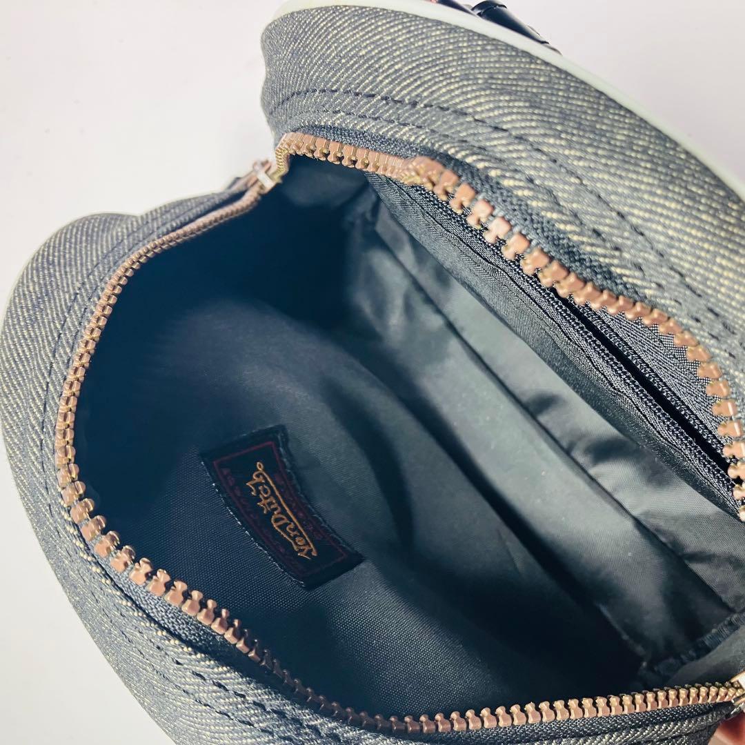 美品　Von Dutchボンダッチキャバス生地　ハンドバッグ　ミニボストンバッグ