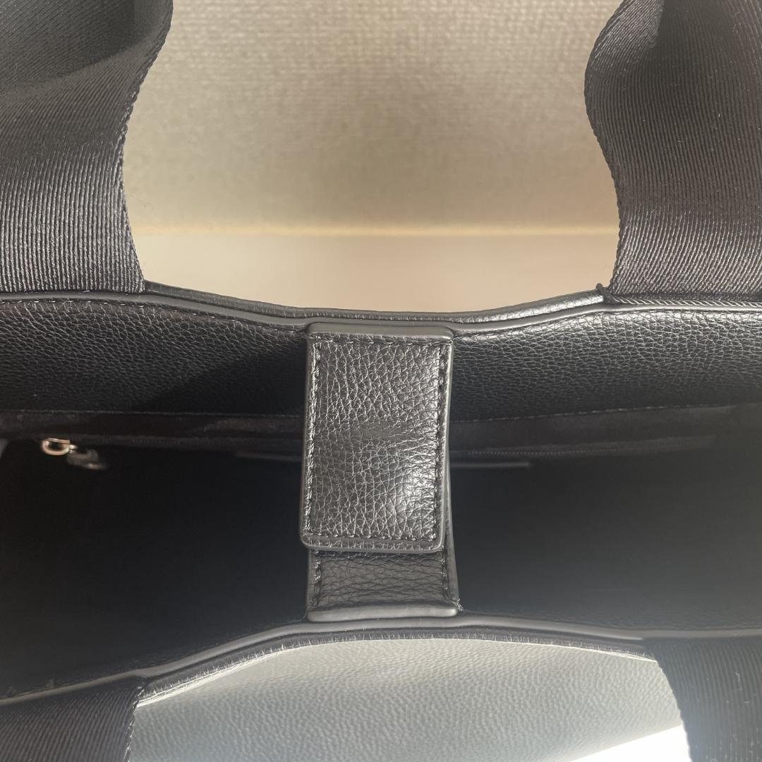 【新品】  トート バッグ 無地 シンプル 大容量 黒