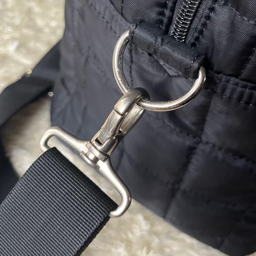 マリークワント キルティング ボストンバッグ 2wayショルダー ポーチセット