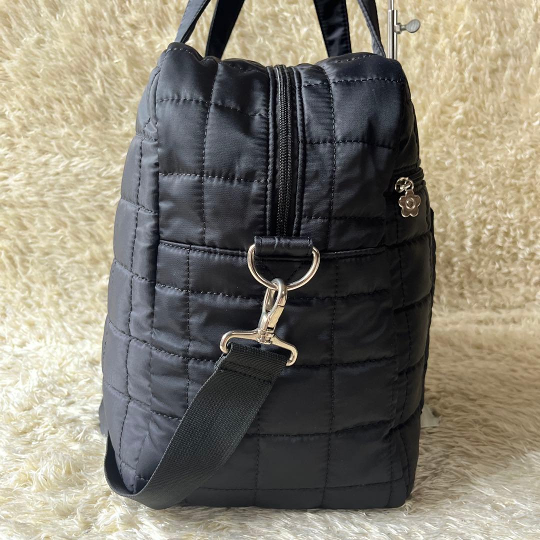 マリークワント キルティング ボストンバッグ 2wayショルダー ポーチセット