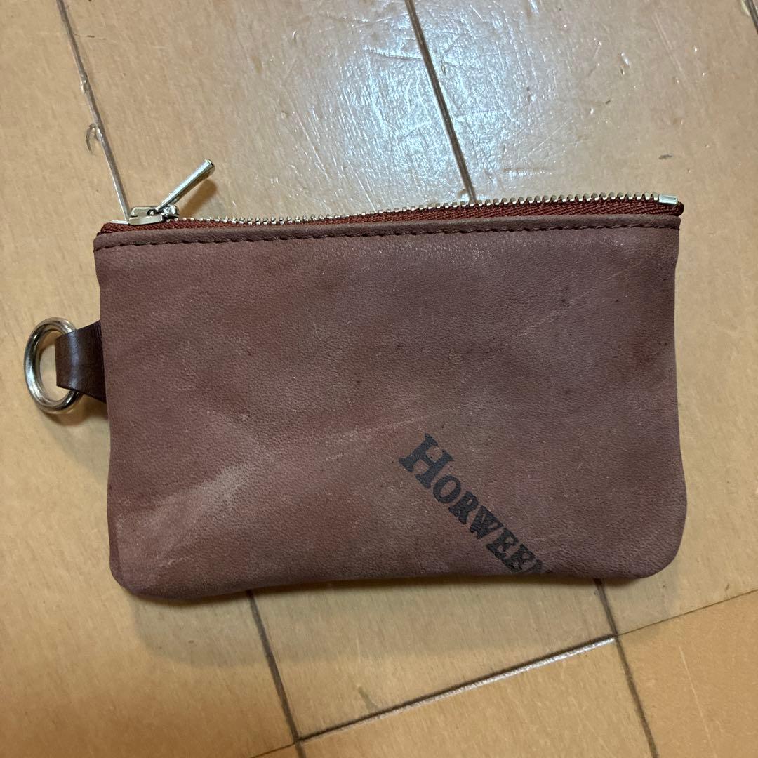 WILDSWANS ホーウィンコードバン裏スタンプポーチ　Sサイズ