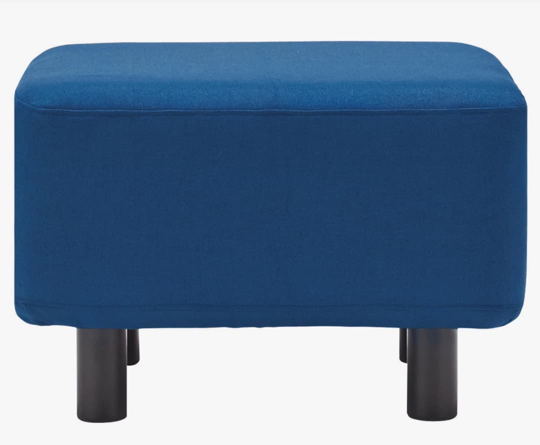 無印良品　ソファベンチ用オットマン　ブルー　深澤直人デザイン