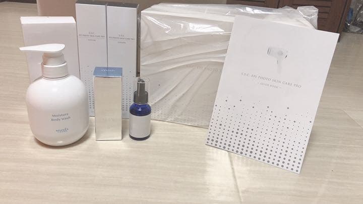 新品未使用　ミュゼ　光美容器+お手入れ化粧品6点セット