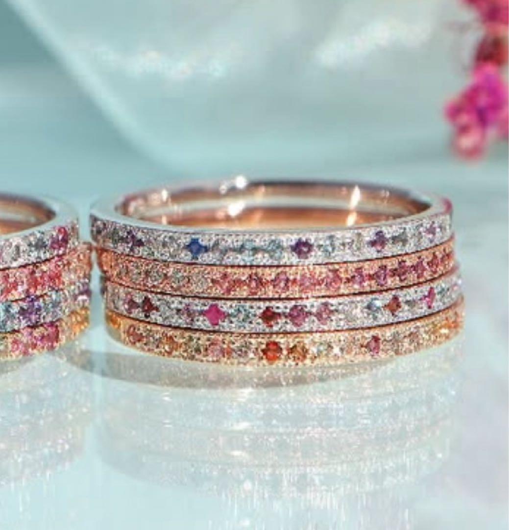 セイレーンアズーロ、リング、ピンキー、K10、YG、３号、ピンキーリング