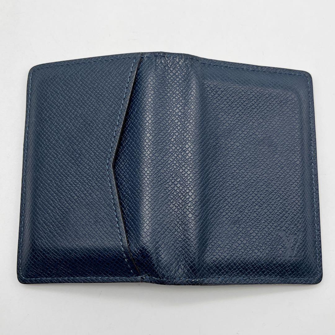 ルイヴィトン　オーガナイザードゥポッシュ タイガ　ネイビー 名刺入れ　新型