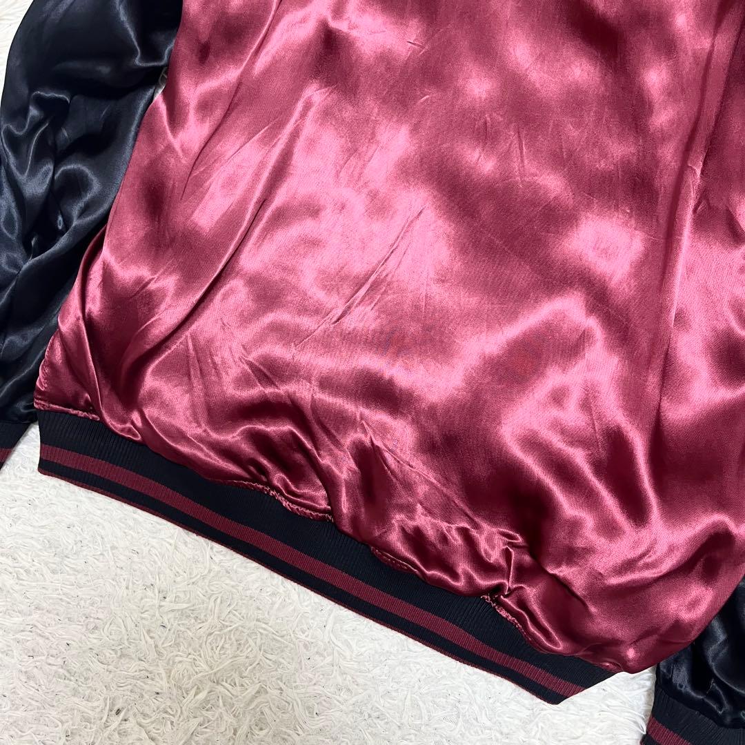 希少✨絡繰魂×北斗の拳 スカジャン 別注 リバーシブル 刺繍 3L 黒 ボルドー