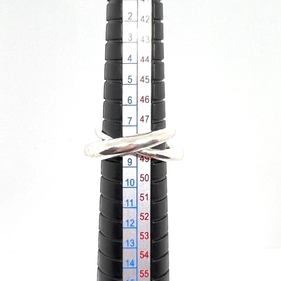 希少✨ジョージジェンセン ダブルリング 447 ルナ シルバー925 8号