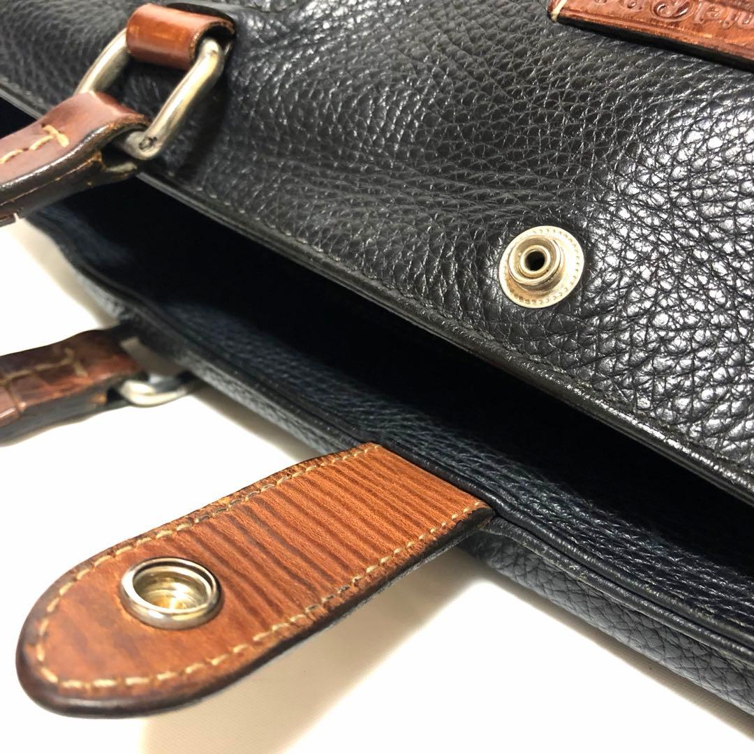 美品✨ダニエル&ボブ トゥモローランド別注 トートバッグ A4可 レザー黒茶