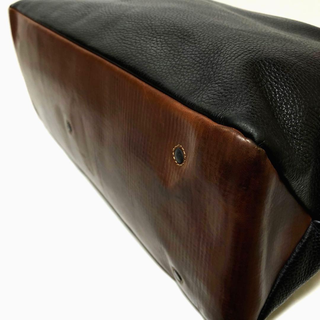 美品✨ダニエル&ボブ トゥモローランド別注 トートバッグ A4可 レザー黒茶