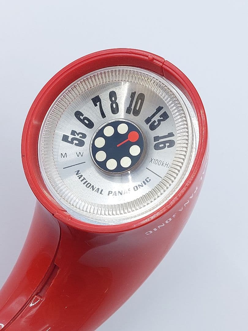 パナペットクルン ナショナル パナソニック R-72 ラジオ 赤色 レトロ