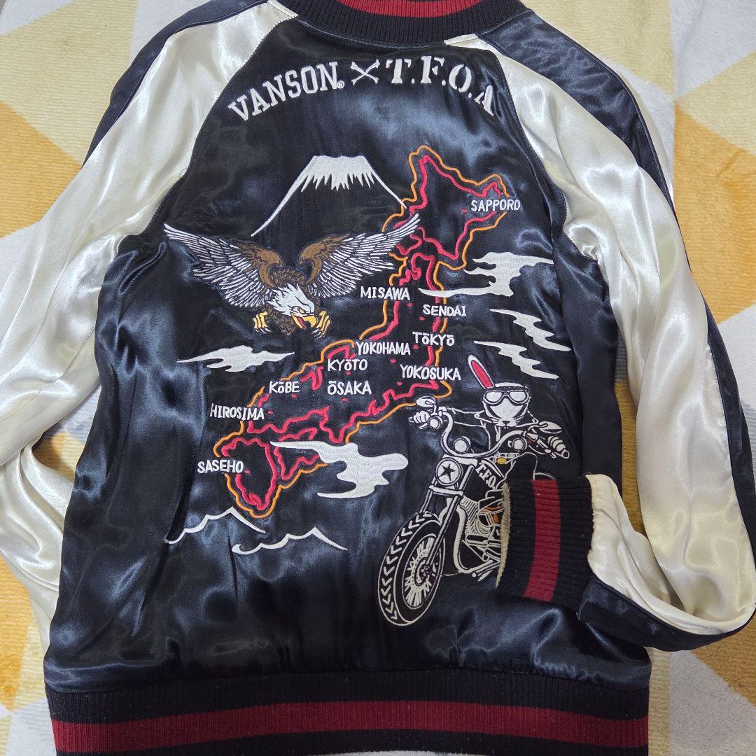 VANSON T.F.O.A. スカジャン デスラビット 武装戦線　WORST