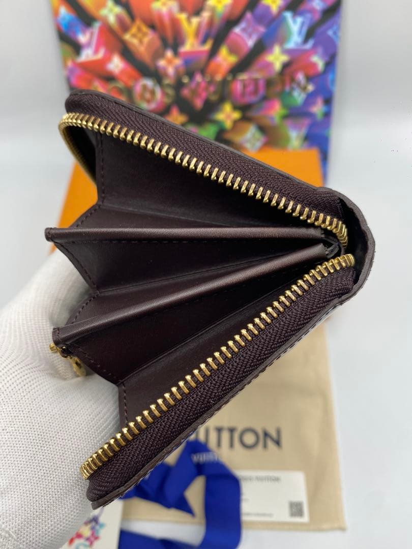ルイヴィトン ヴェルニ アマラント ジッピーウォレット モノグラム 長財布
