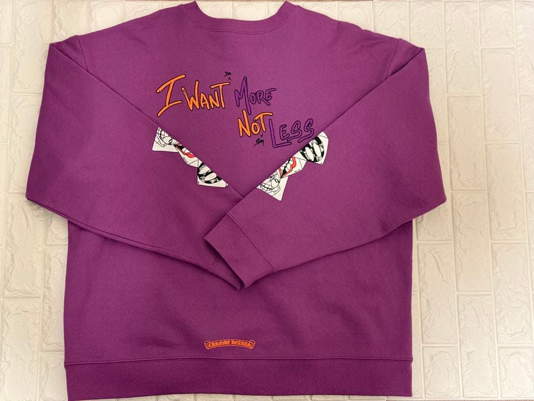 クロムハーツ×マッティボーイ \"アイウォントレス\" クルーネックスウェットシャツ