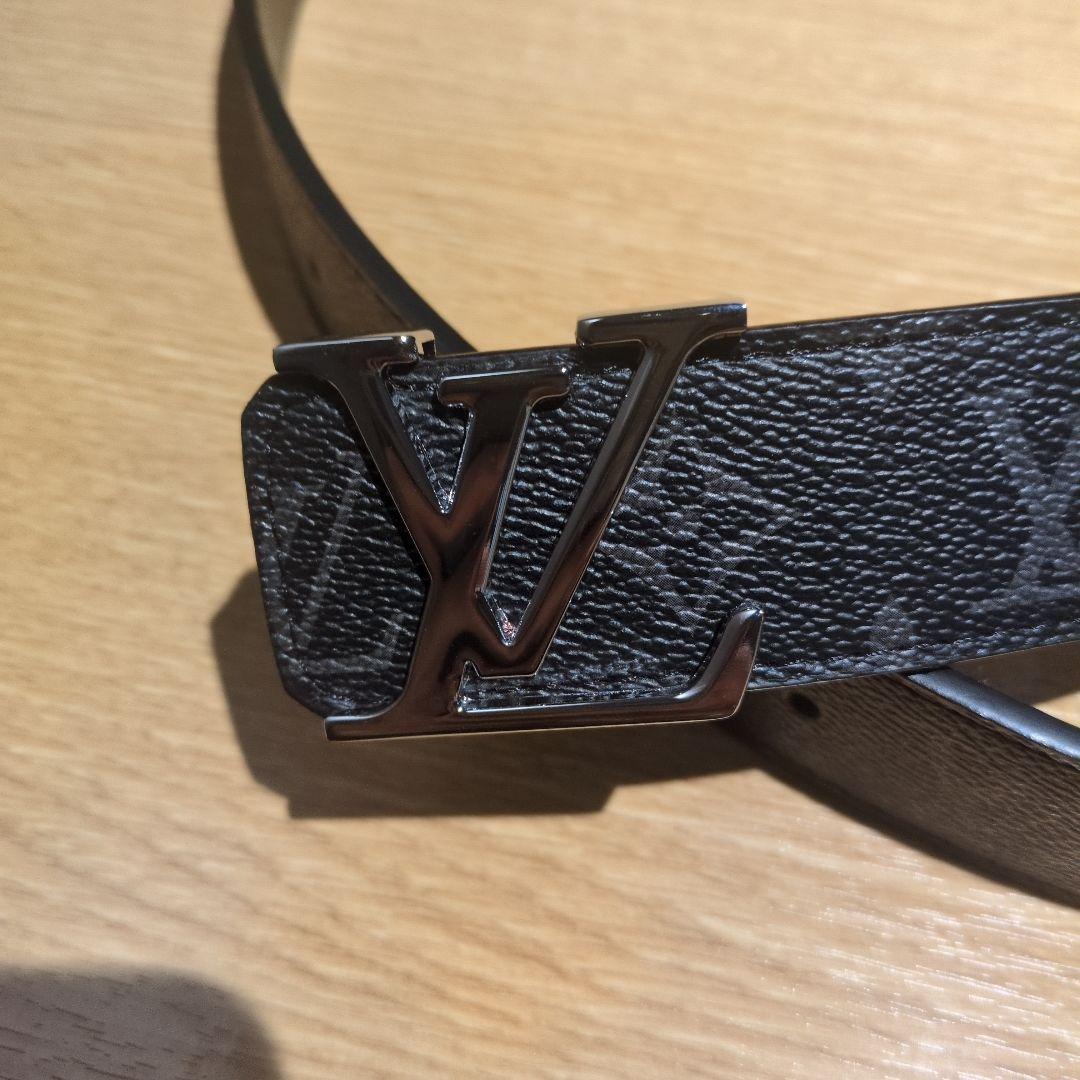 ルイ・ヴィトン ブラックレザー ベルト 105 cm